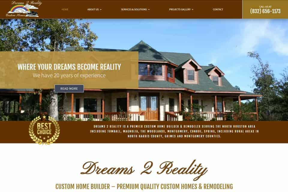 Dreams 2 Reality Custom Homes & Remodeling by JBM Landscape & Irrigation